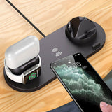 6 in 1 Wireless Charging Station For iWatch, earbuds and smartphones - [Zotasko]